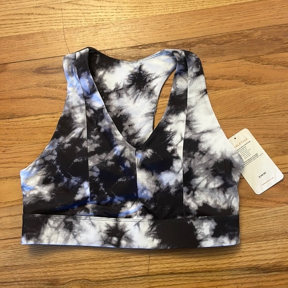 Fabletics Other - NWT Fabletics White and Black Tie Dye Mila Midi Medium Impact Sports Bra